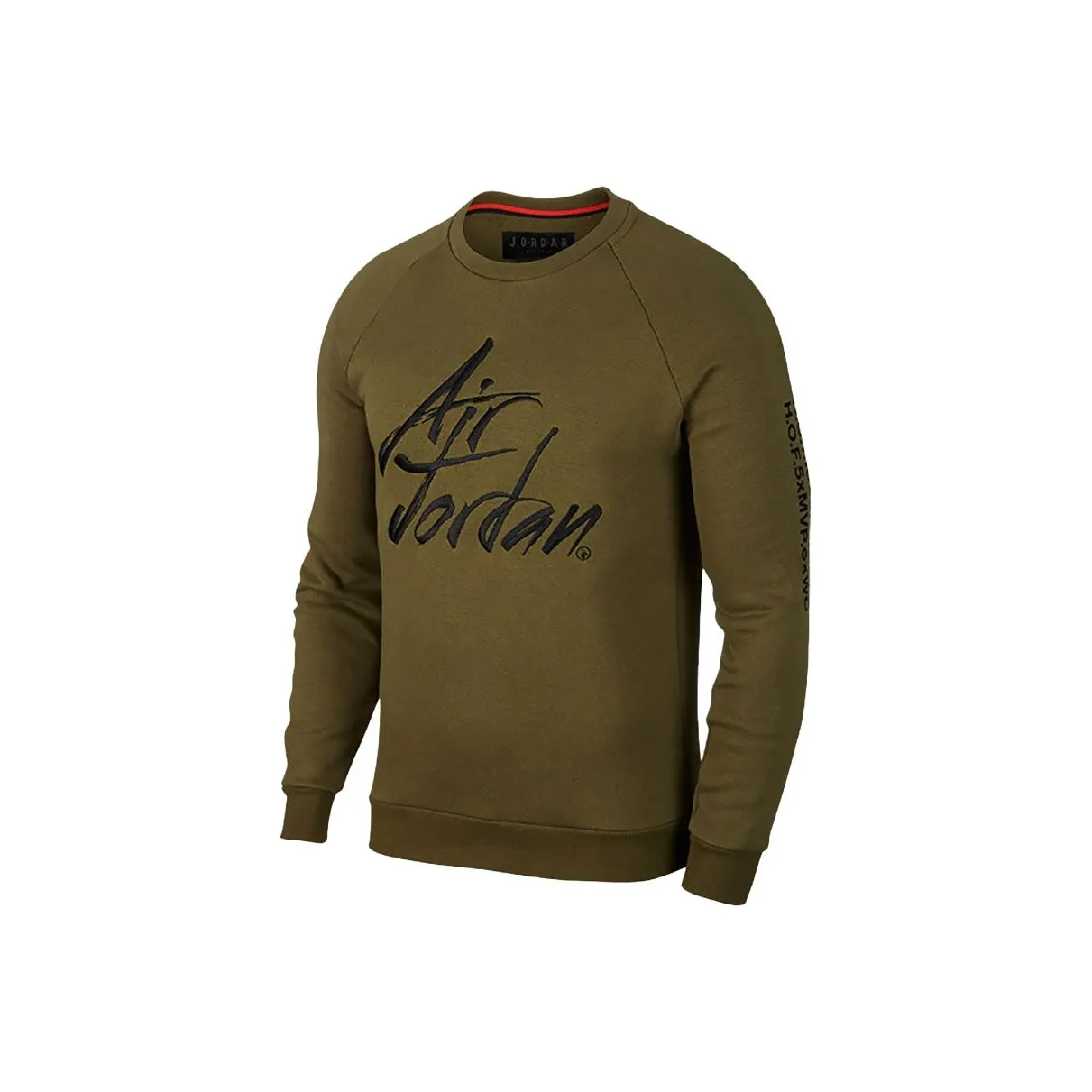 Джордан Оливково-зеленый Мужской Свитшот