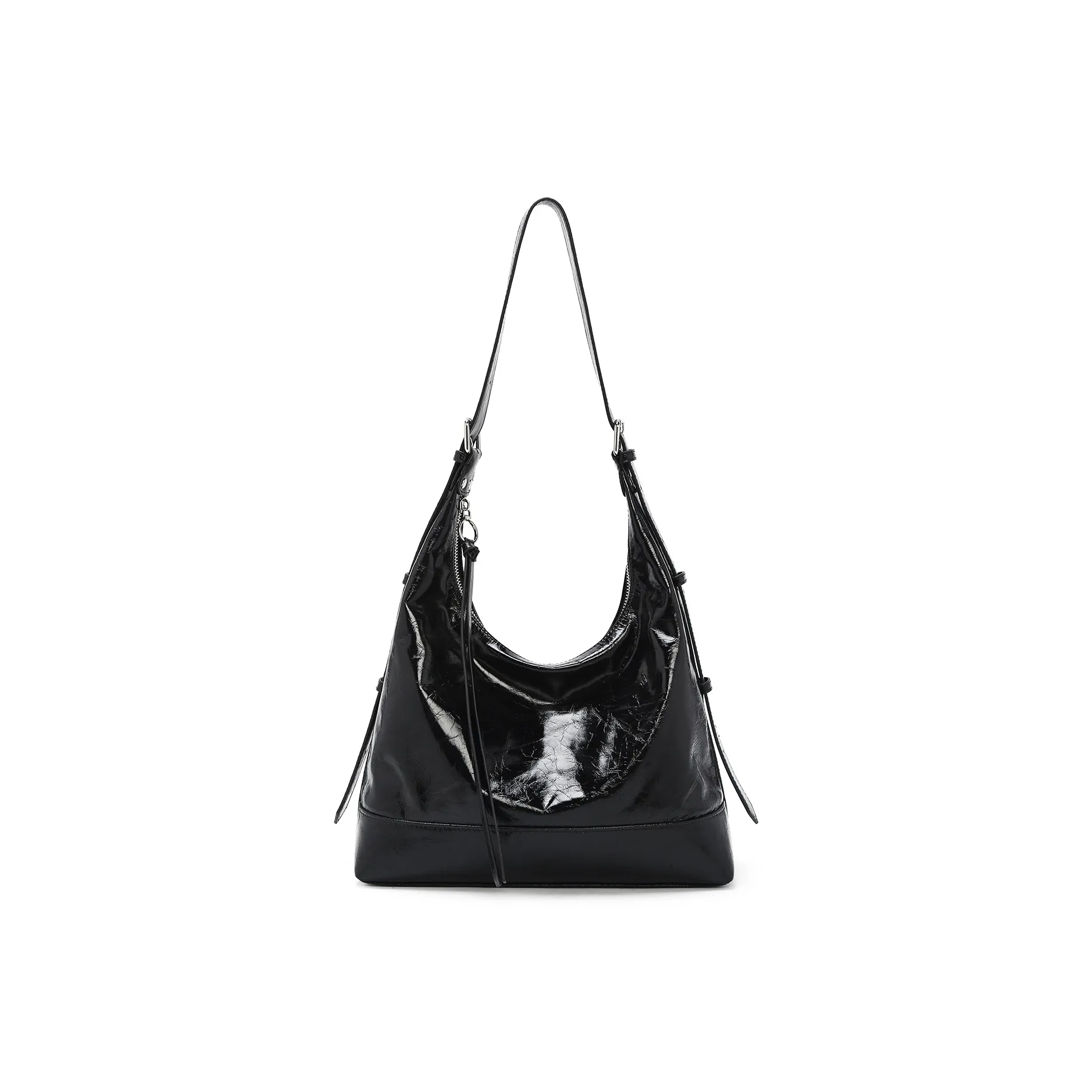 Old Man's Head Сумка через плечо из коровьей кожи стандартная женская черная кофейная карамельная