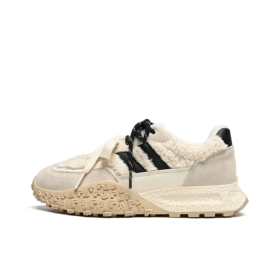 ZHR Повседневная обувь Низкий топ Бежевый [Тонкий флис стиль позиционирования] Женские