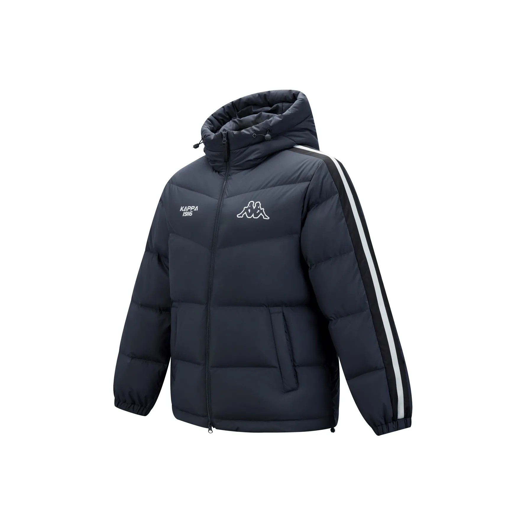KAPPA 1916 Series Пуховик Унисекс Черная цвет устрицы
