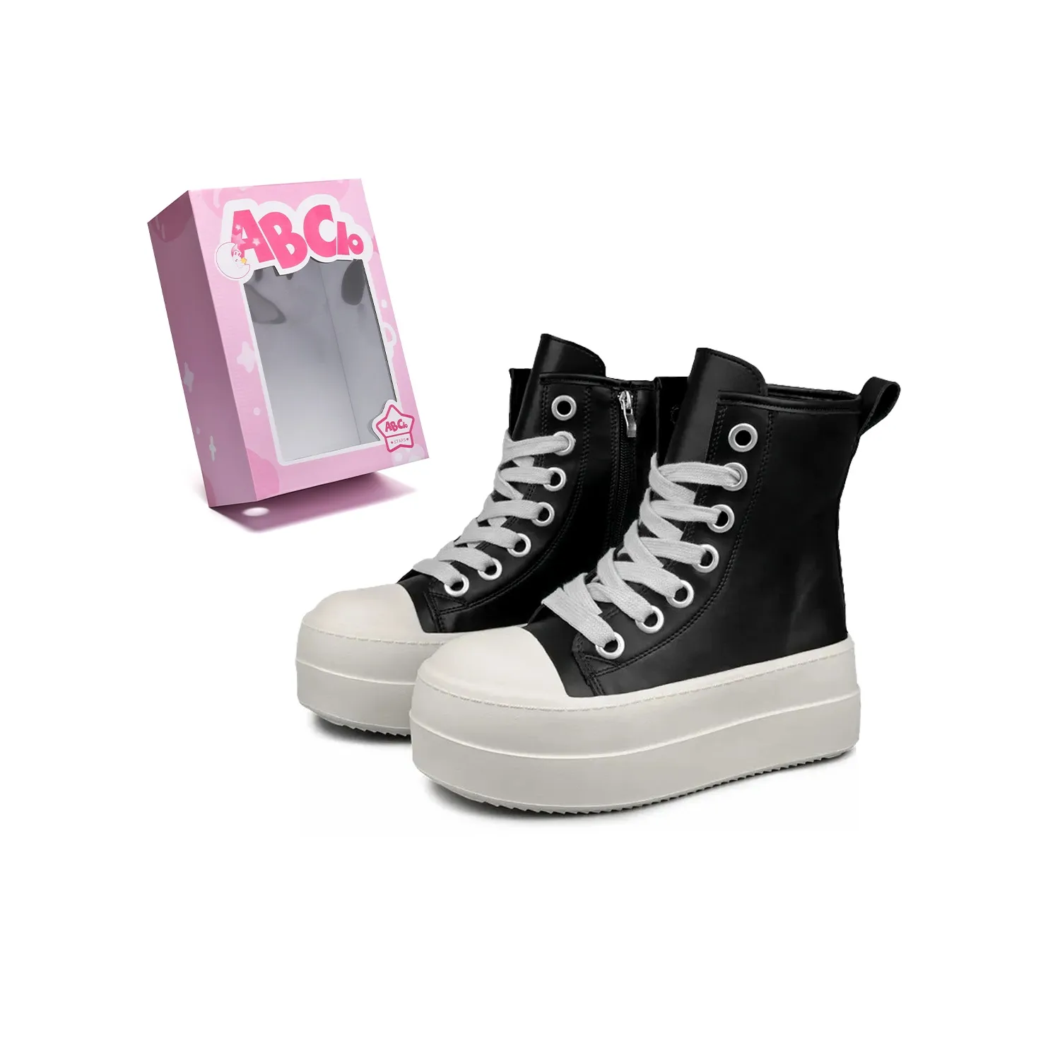 ABCIO Амортизация Высота Увеличение Устойчивость к износу Дышащие Противоскользящие Высокие Кроссовки для скейтбординга Унисекс