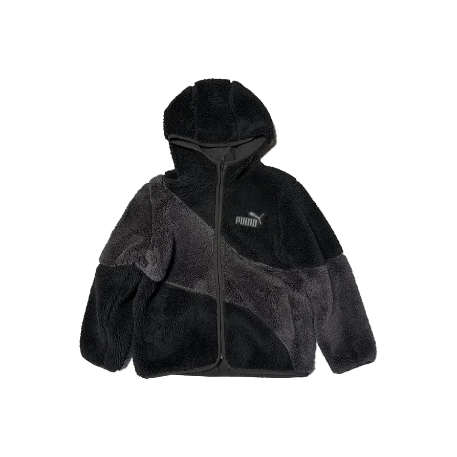 PUMA Velvet Feel Пальто Big Cat Черный Детский