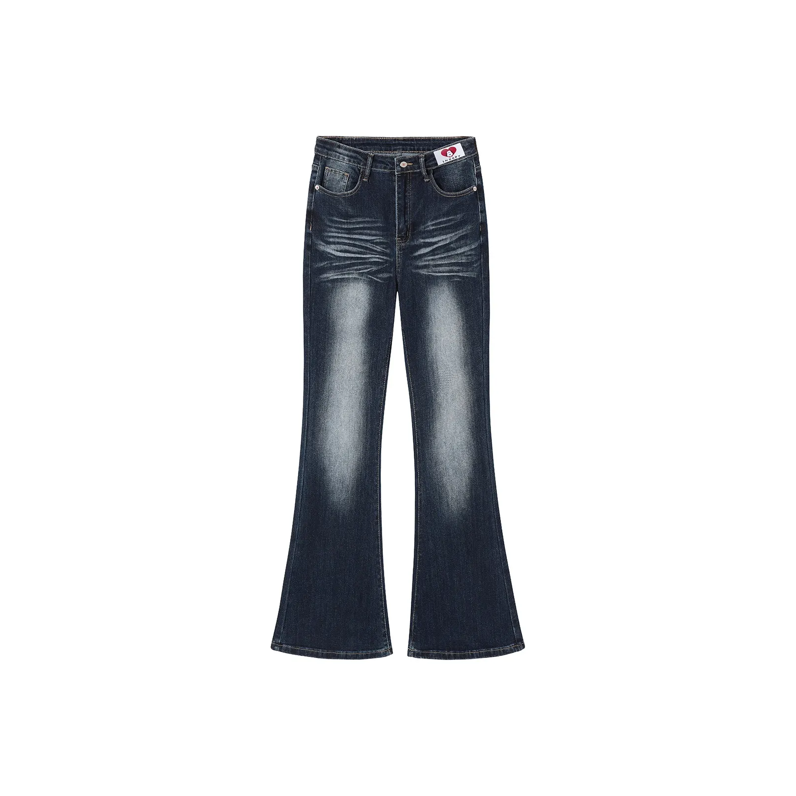 SNOOPY Темно-синие женские джинсы