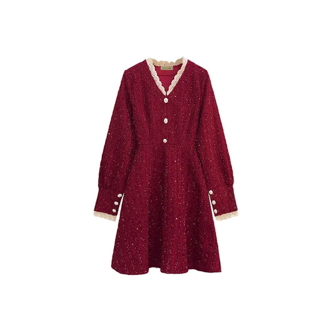 Yvetteclassic Длинное платье с длинными рукавами женское