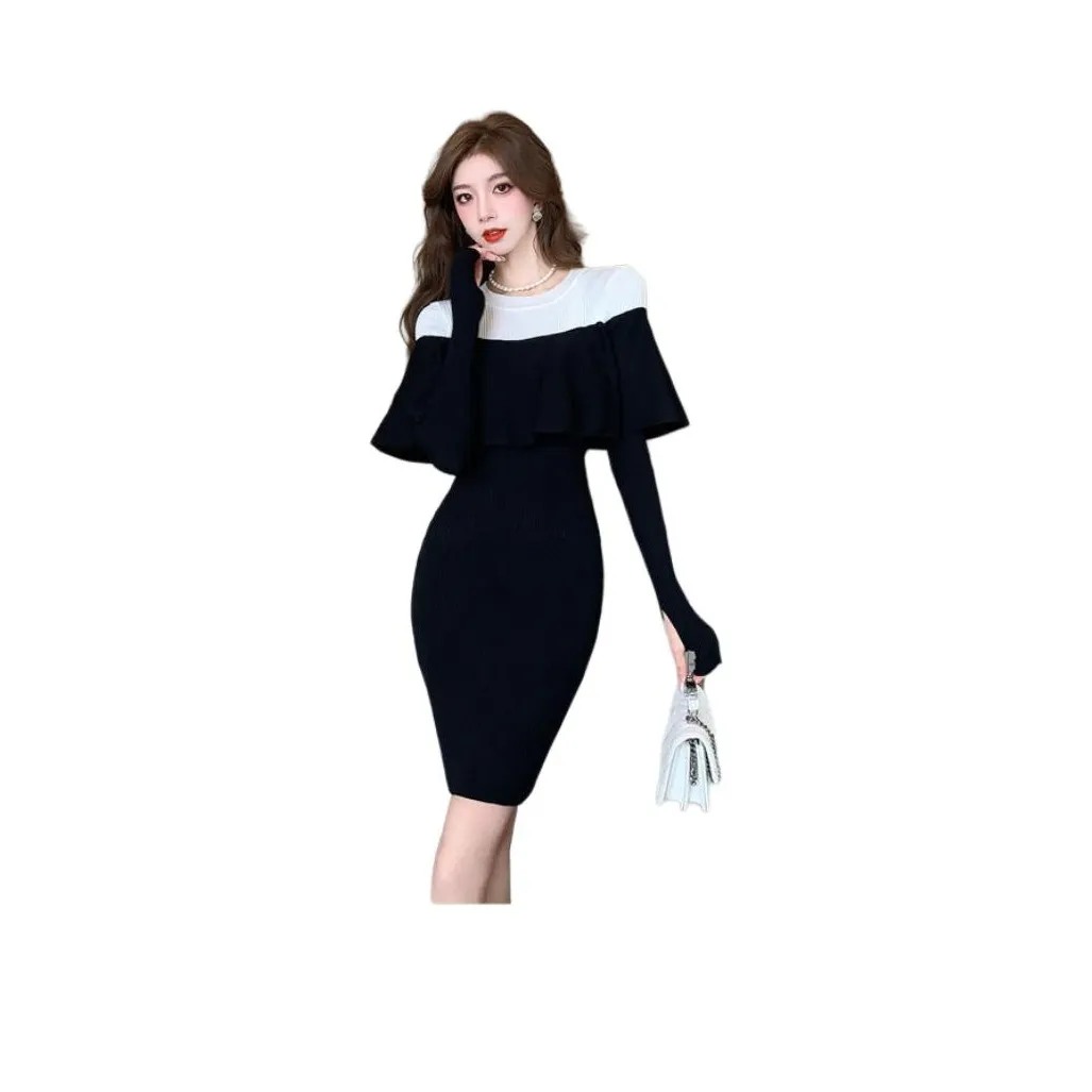 VINMUK Длинное платье с длинными рукавами женское