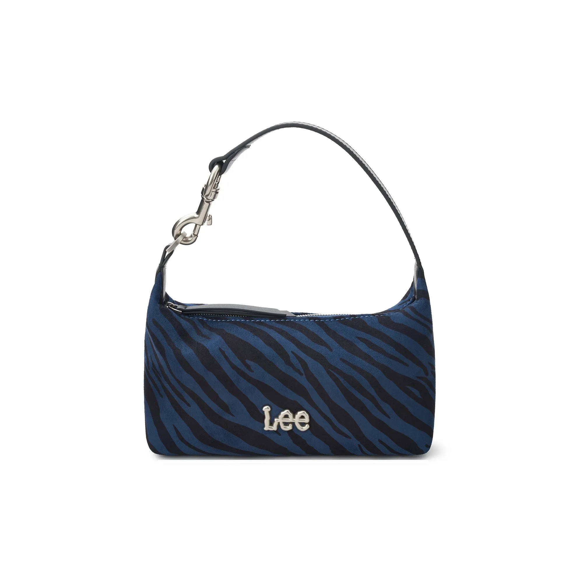 Lee ПУ (полиуретан) текстильная смесь через плечо сумка женская зебра синий черный леопардовый принт синий