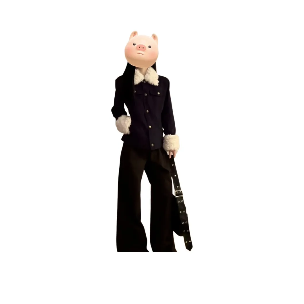 MORii Темно-синий Пуховик Включает Остров Store MORii Значок Женские Куртки