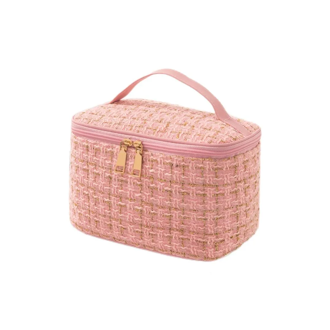 CEO CHANEL Вдохновленный косметичкой Большой объем Клетчатый Портативный Корейский стиль Портативный Туалетный мешок для хранения Путешественная сумка