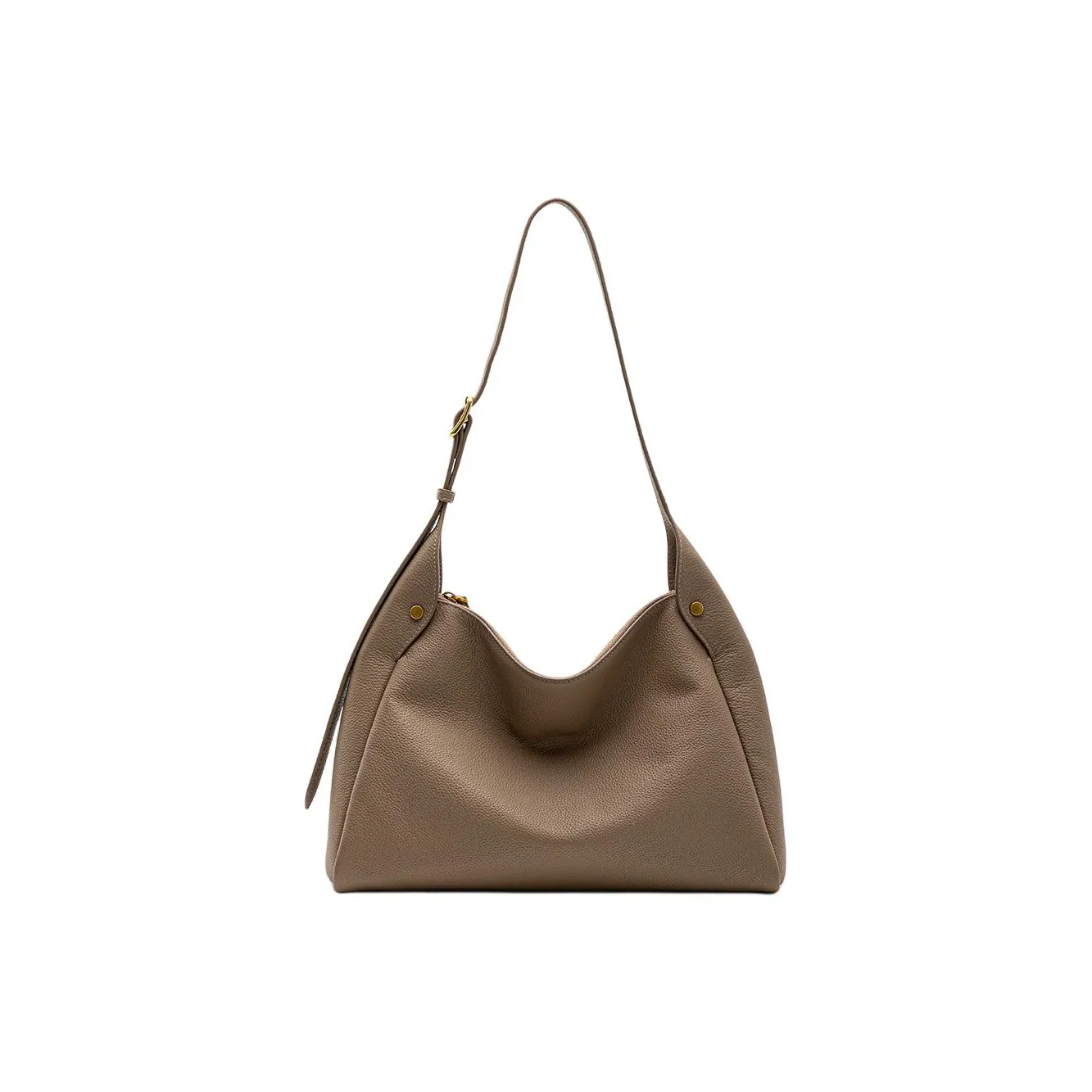 HONGU Коровья кожа Синтетическая кожа Сумка через плечо Стандартная Женская Темно-черный Слоновой серый