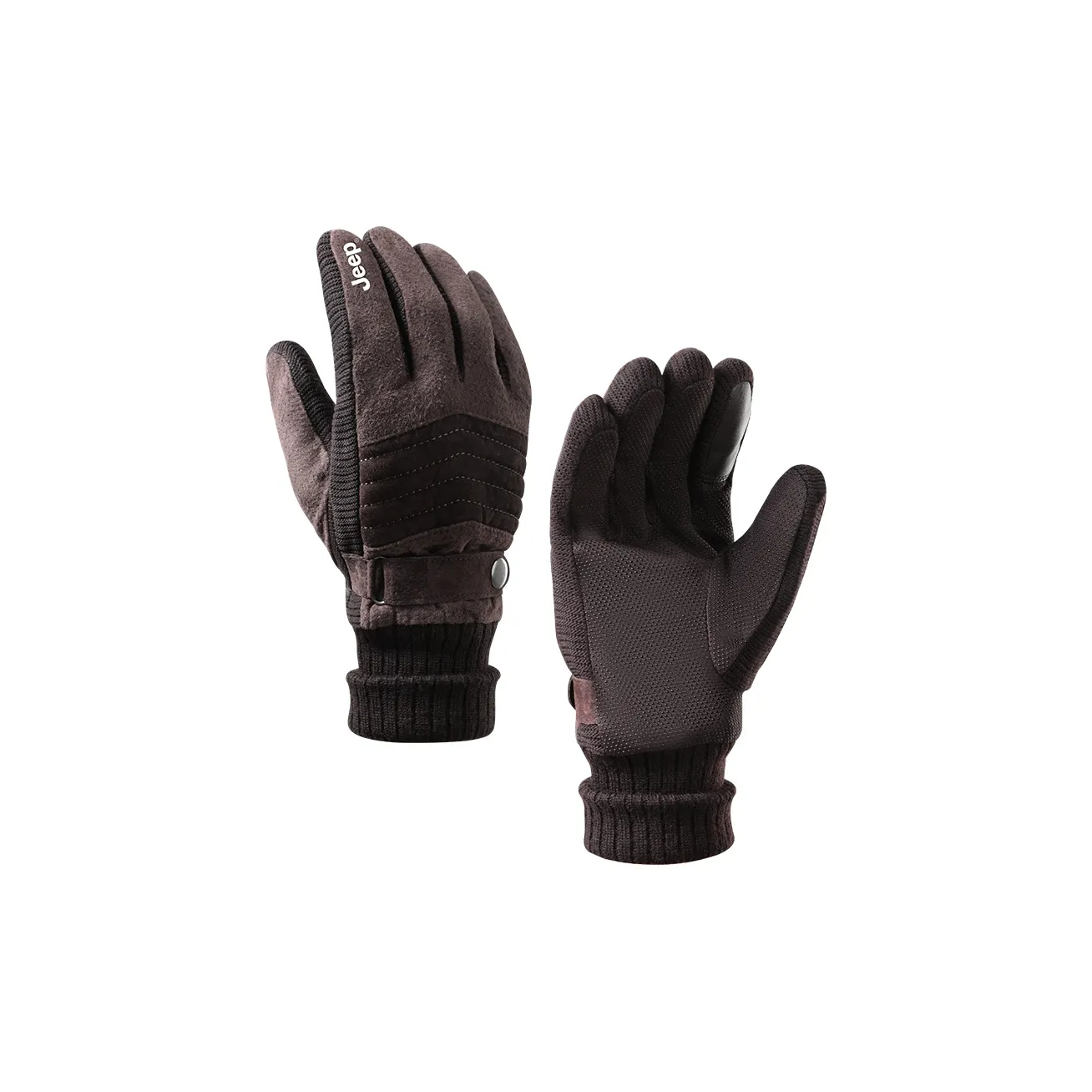 Jeep Тыльная сторона руки FABRIC PIG Замша Кожа Пальма 100% полиэстер Подкладка 100% полиэстер Перчатки Мужские