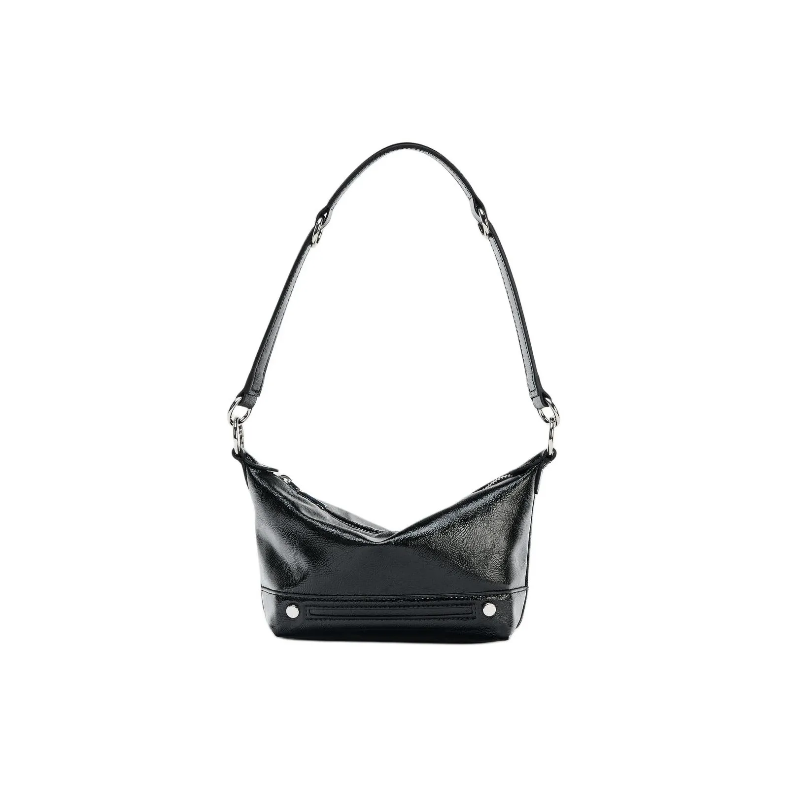 ZARA ПУ (полиуретан) Сумка через плечо Маленькая Женская Черная