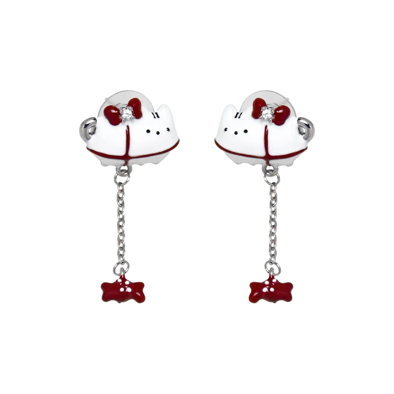 AWE Титановые и стальные серьги-гвоздики для женщин