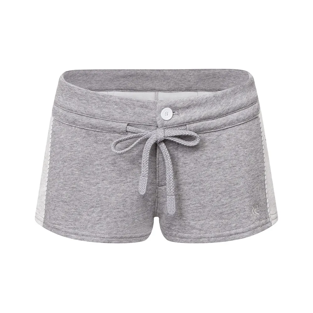 Ariseism Бежевый и Светло-Серый Шорты Женские Повседневные Шорты