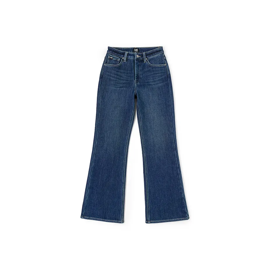 Lee Темно-синий Женские Джинсы