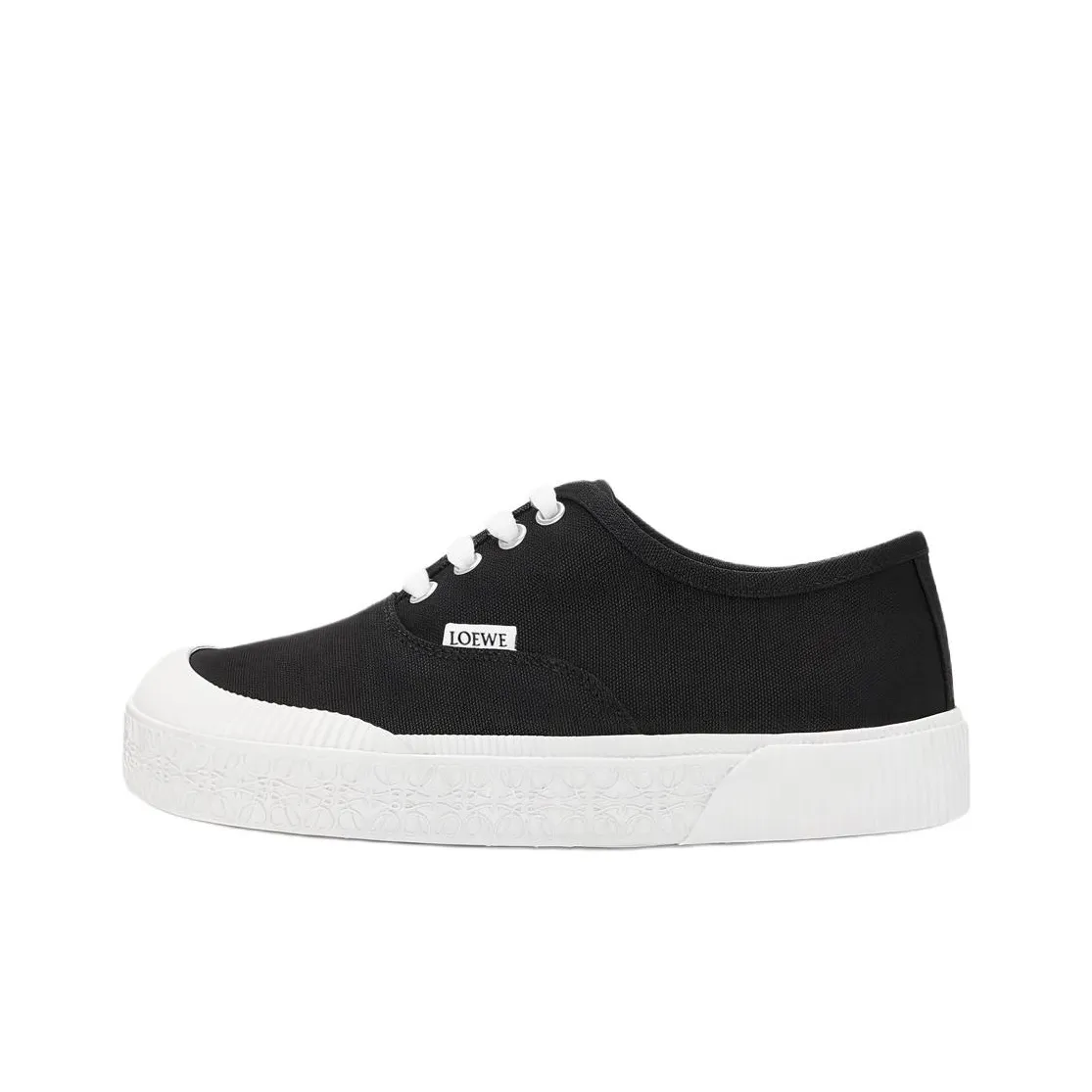 LOEWE Terra Vulca Canvas Shoes Women's Low Top Black