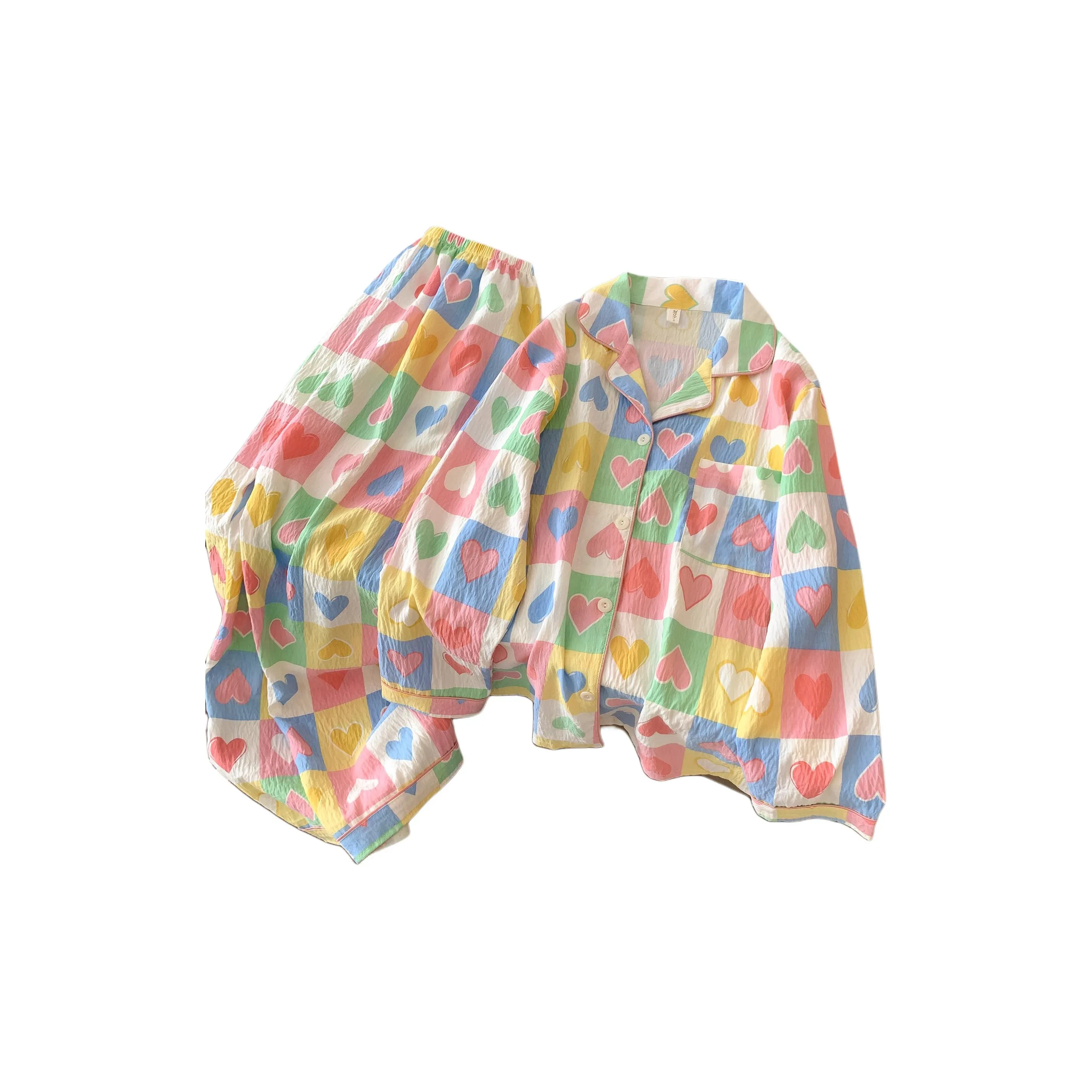 HANQIANNUO Весенние Осенние Пижамы Женские Премиум