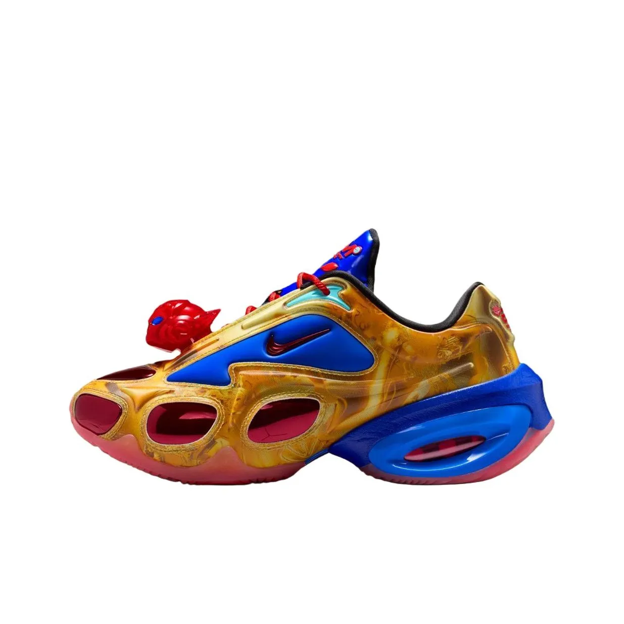 Windowsen x Nike Air Max Muse Беговые кроссовки Женские Золотисто-синий Красный