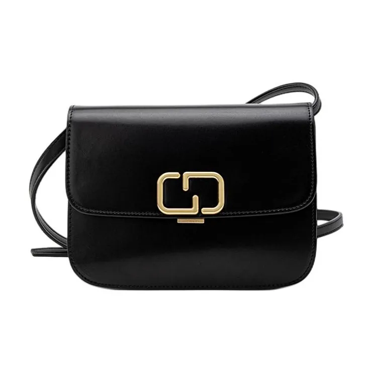 HONGU Сумка через плечо из коровьей кожи с синтетической кожей женская темно-черный экрю светло-зеленый