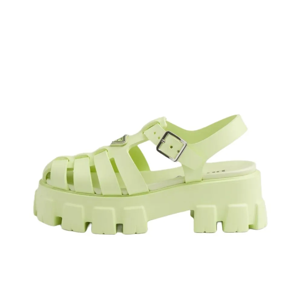 PRADA Rubber Roman Sandals Women's