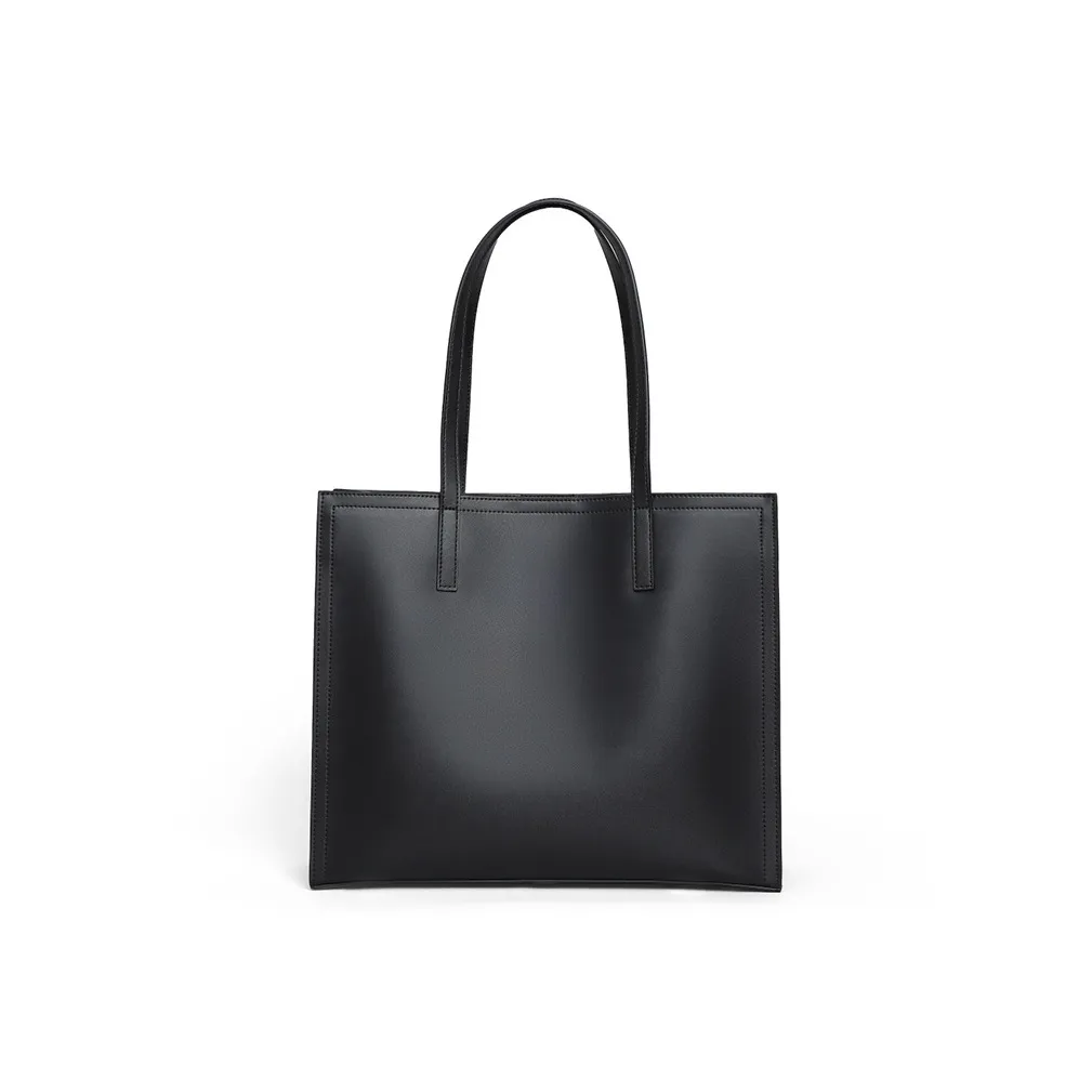 Younger Song Сумка через плечо из коровьей кожи с синтетической кожей стандартная женская черная