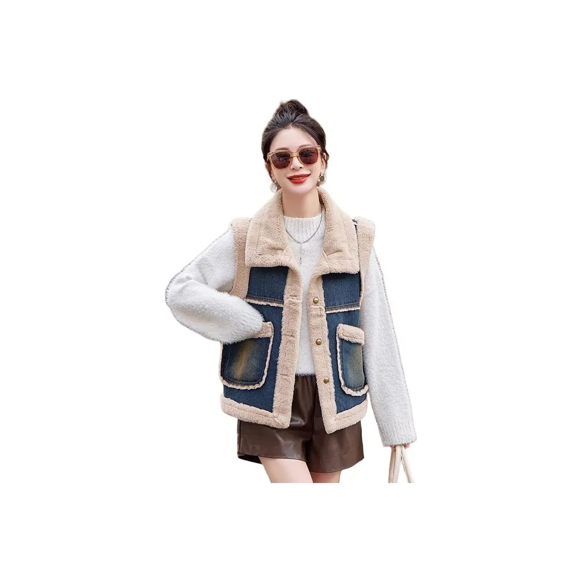 GIUHF Hairy Жилет Женские Куртки