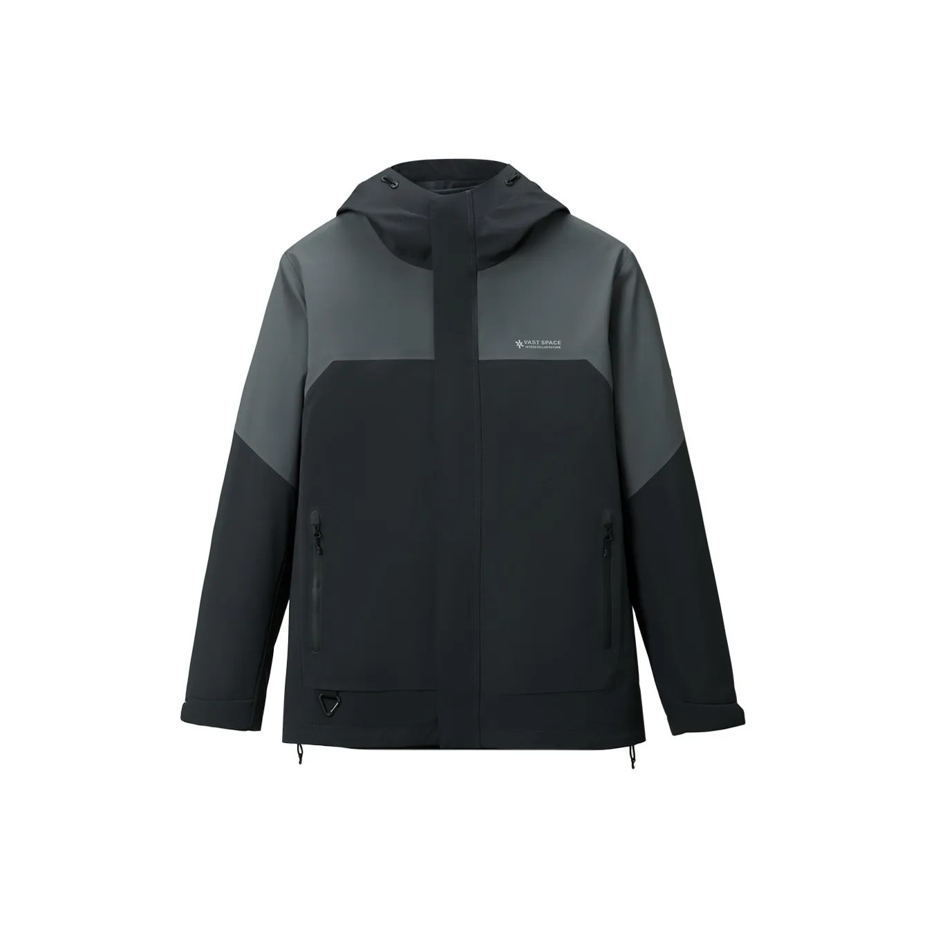 HLA Синий Серый Комбинированный N7 Мужская Куртка