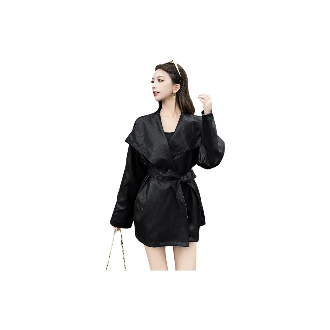 GEZITAI Женские кожаные куртки