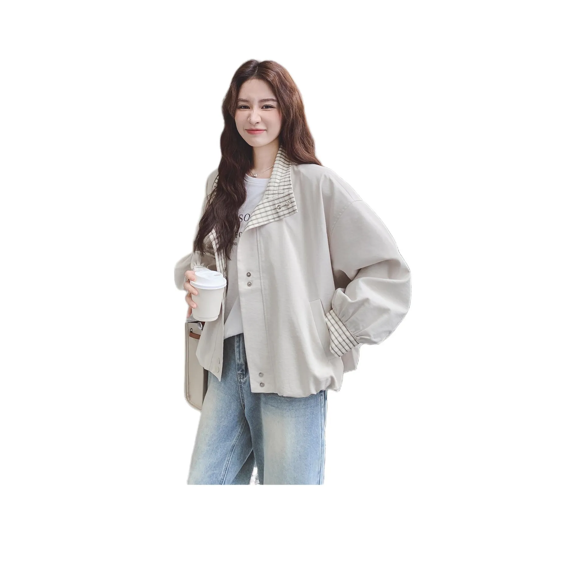 PZHK Экрю Женские Куртки