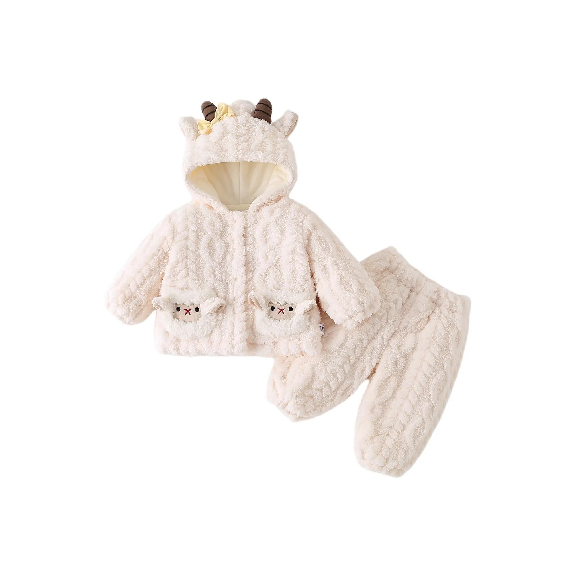 XiaoJinBu Детский Плюшевый Наборы Одежды