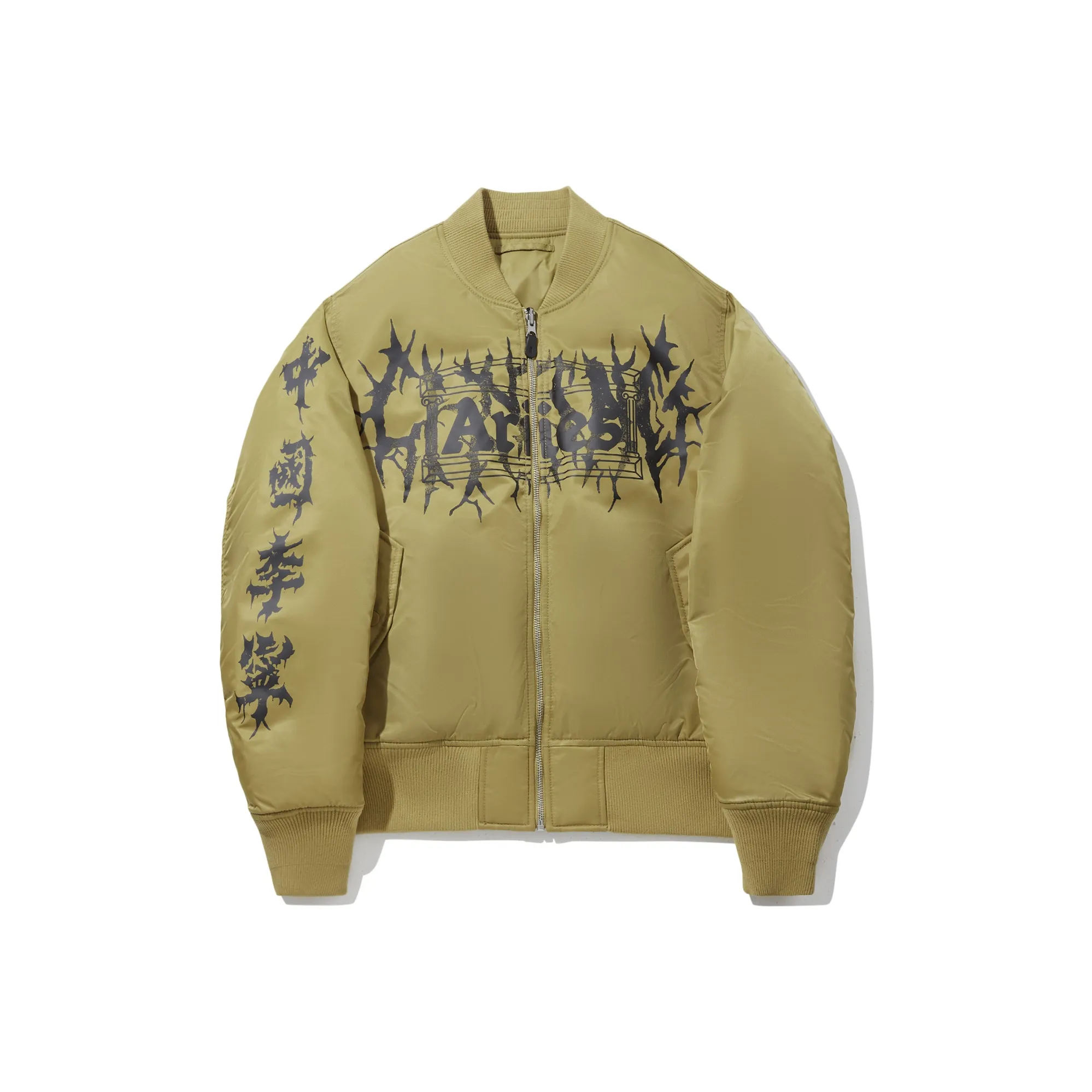 Лайнер Оливково-зеленый Мужской Пуховик (Пуховые куртки)