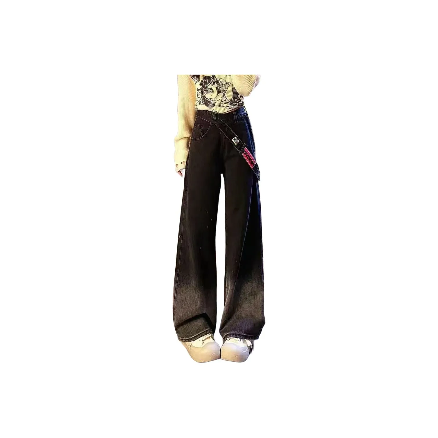 9c Collective Черный Серый Флисовые Подкладочные Женские Джинсы