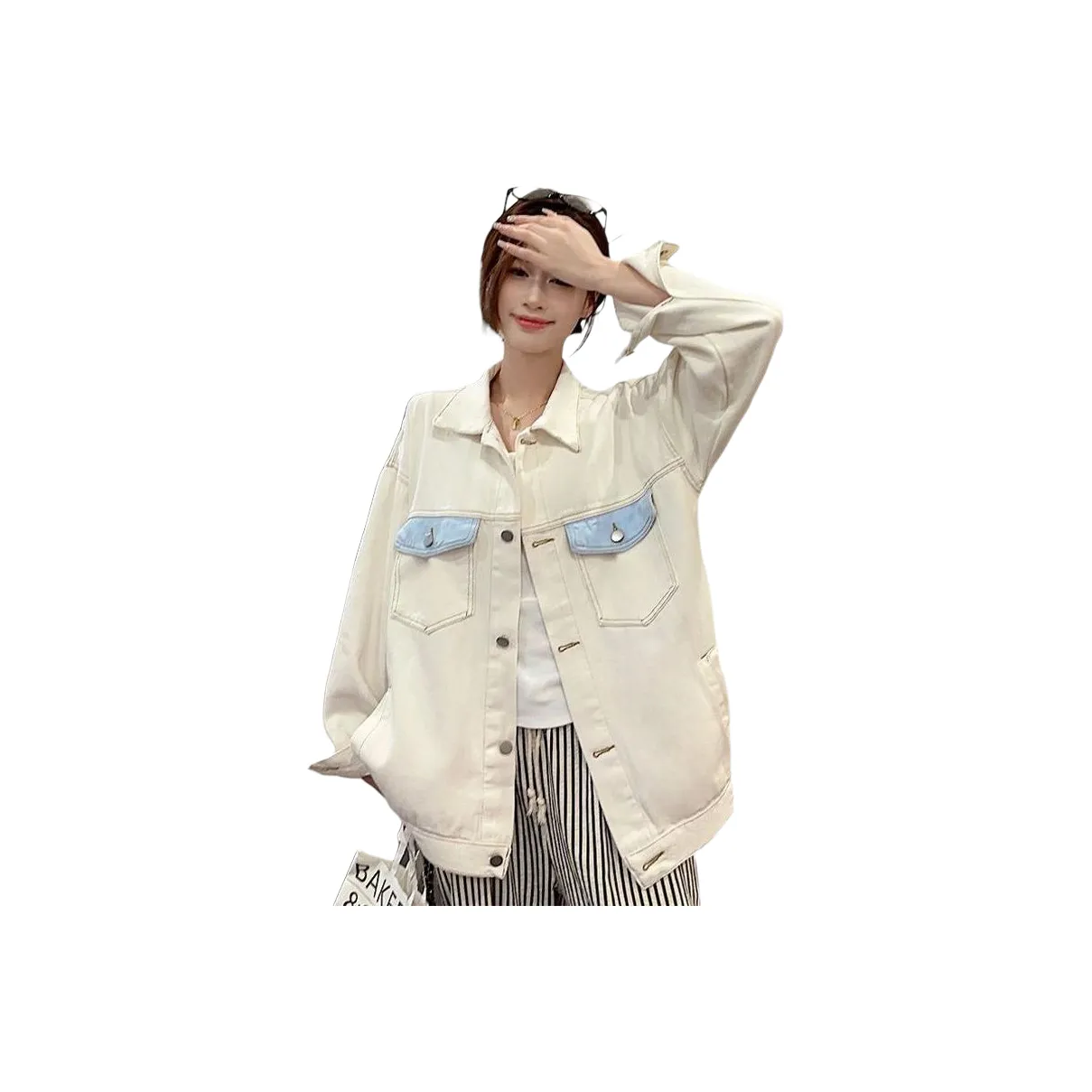 INCO VIBE Белый Женские Джинсовые Куртки