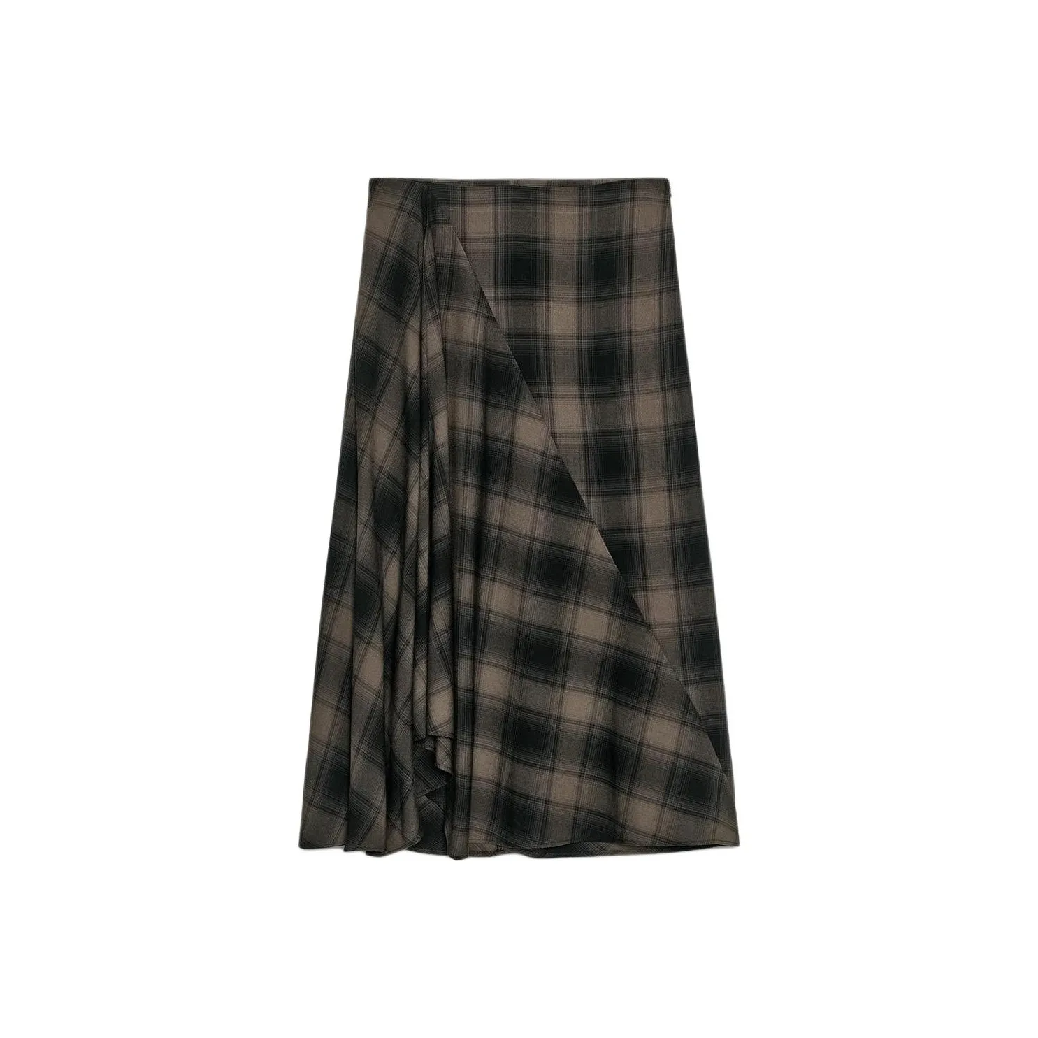 ZARA Черный Коричневый Женские Повседневные Длинные Юбки