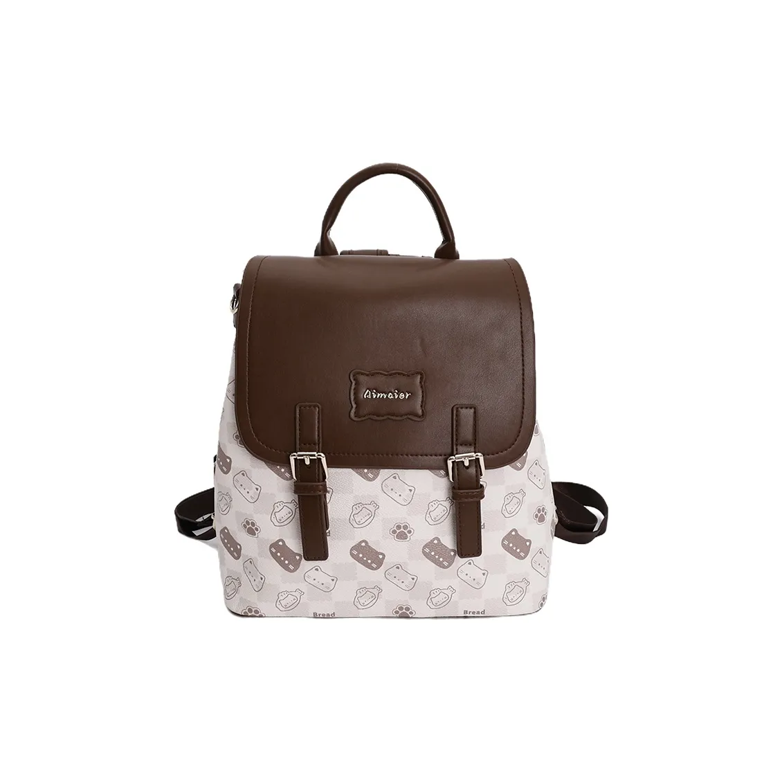 SHIJIA ПУ (полиуретан) Рюкзак Стандартный Женский Кофейный