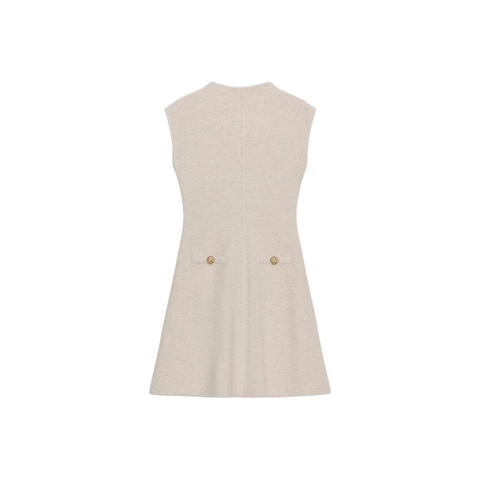 ZARA Песочный Зебровый принт Женские Платья без рукавов