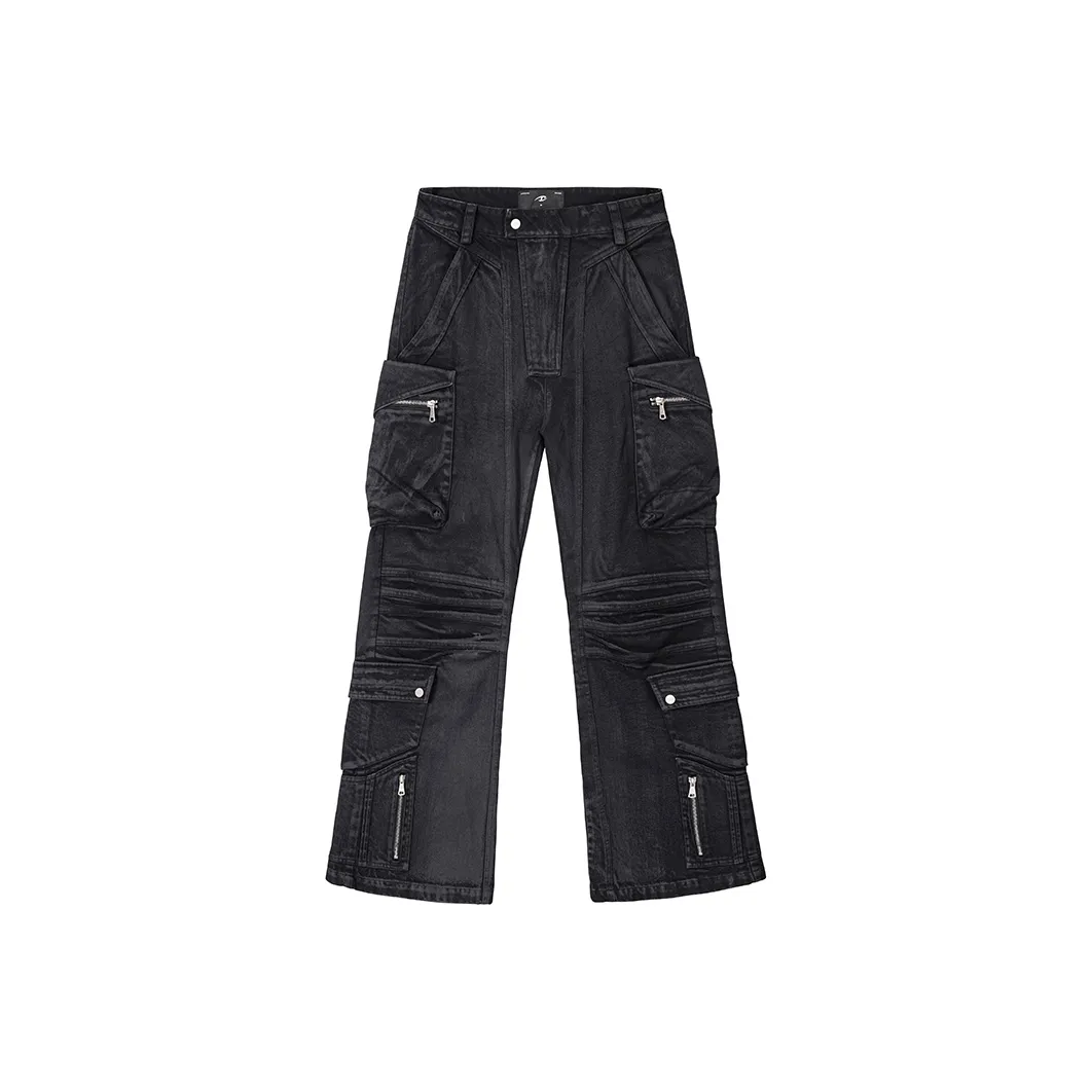 CATSSTAC Black Unisex Casual Pants CATSSTAC Черные Унисекс Повседневные Штаны