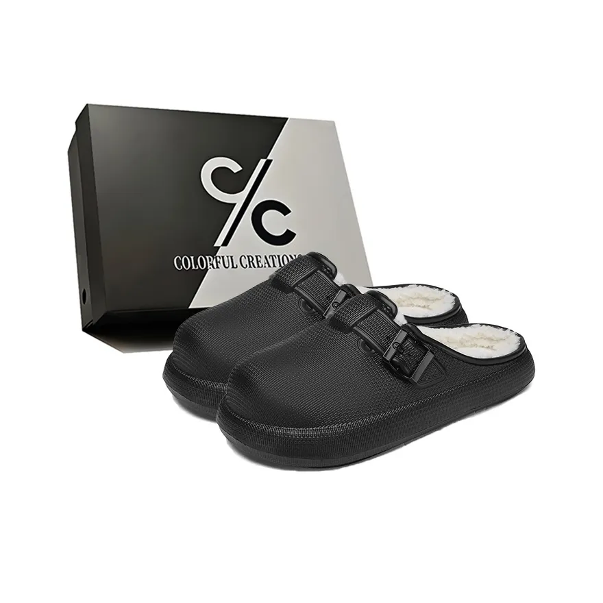 Colorful Creations ЭВА Массаж Слип-резистентный устойчивый к запахам тихие домашние тапочки унисекс