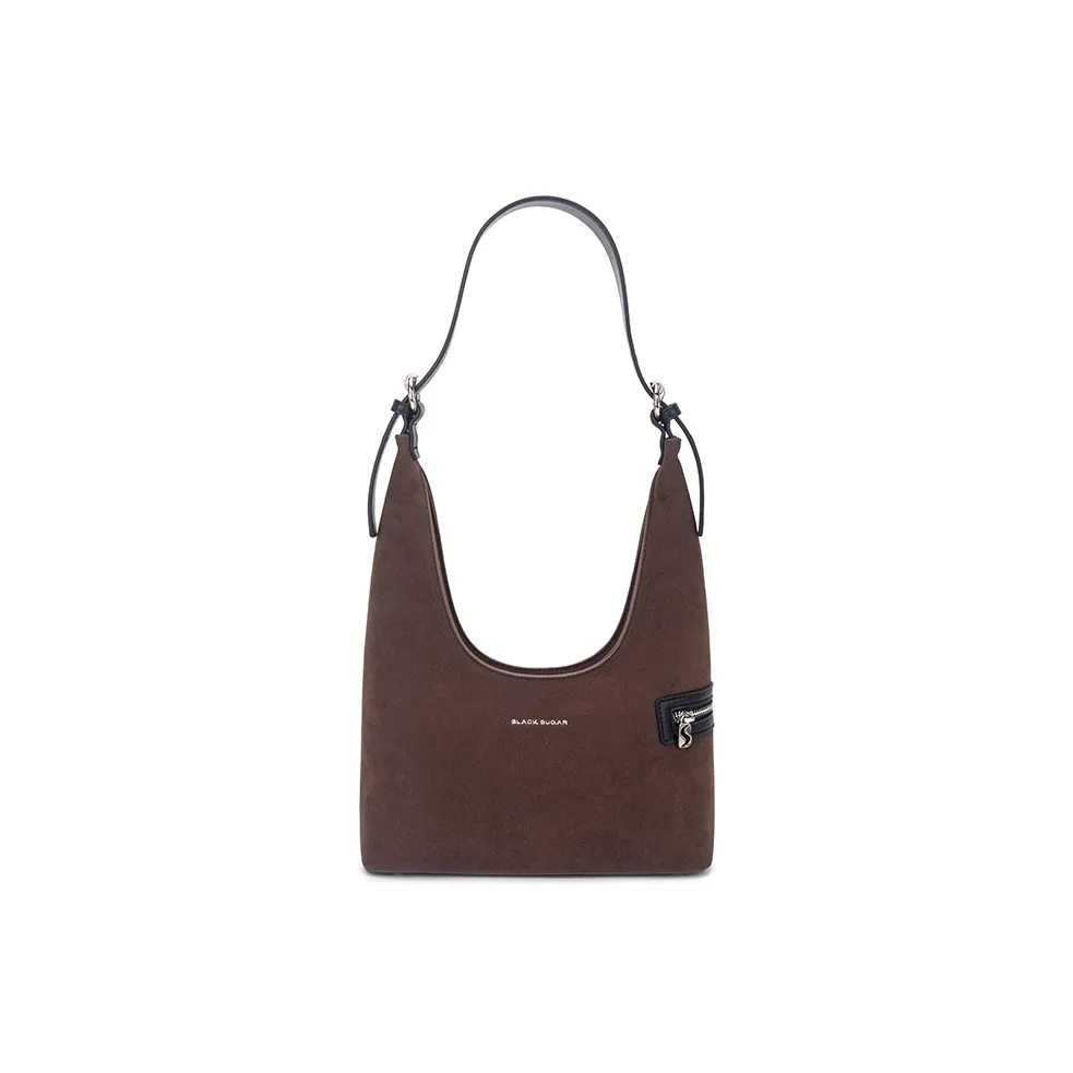 BLACK SUGAR BUS ПУ (полиуретан) Сумка через плечо Стандартная Женская Темно-коричневая