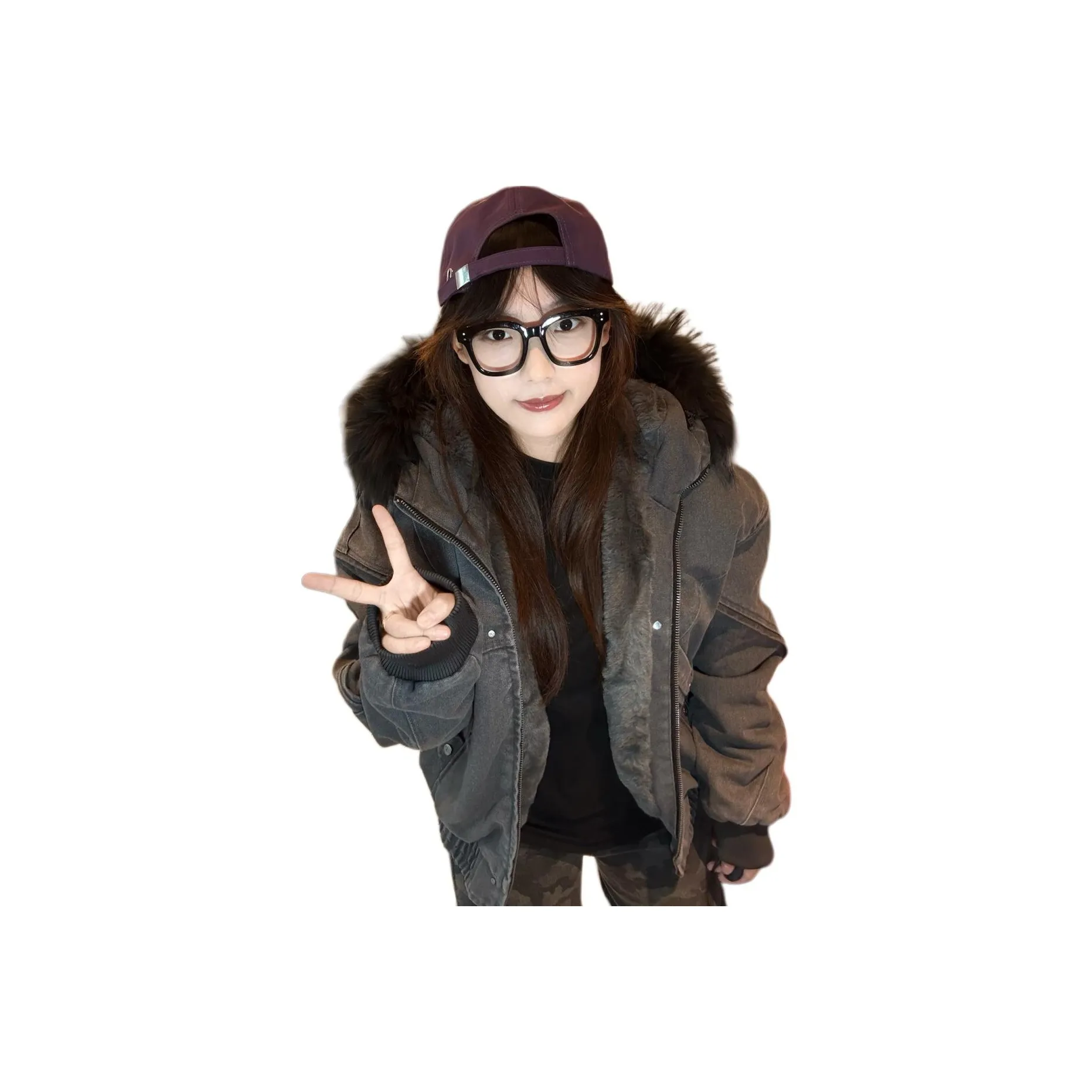 MORii Черный Серый Цвет Унисекс Пуховики