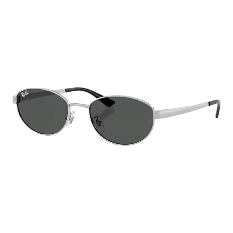 RayBan Металл OVAL SUNGLASSES Унисекс Полированный Серебряный