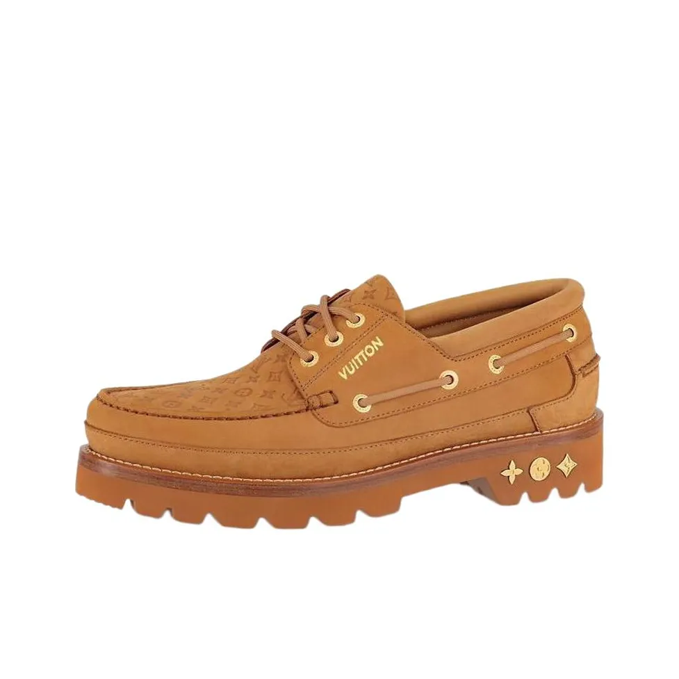 LOUIS VUITTON Ranger Loafers Men Yellow Brown