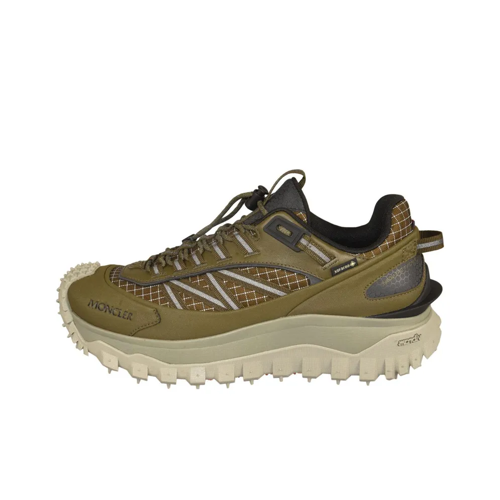 Moncler Trailgrip Casual Shoes Men Low Top Green