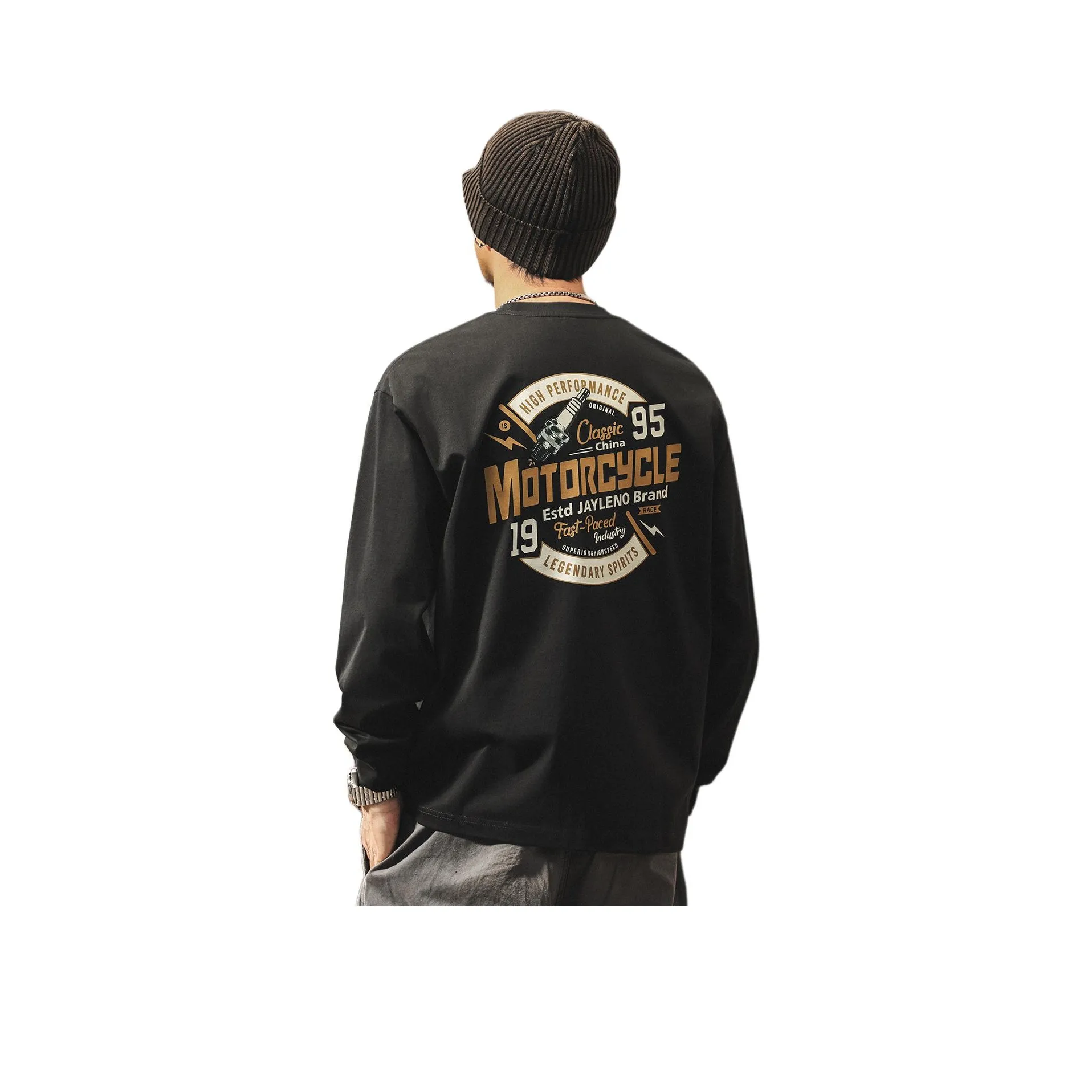 JIELEINUO Черные Мужские T-рубашки