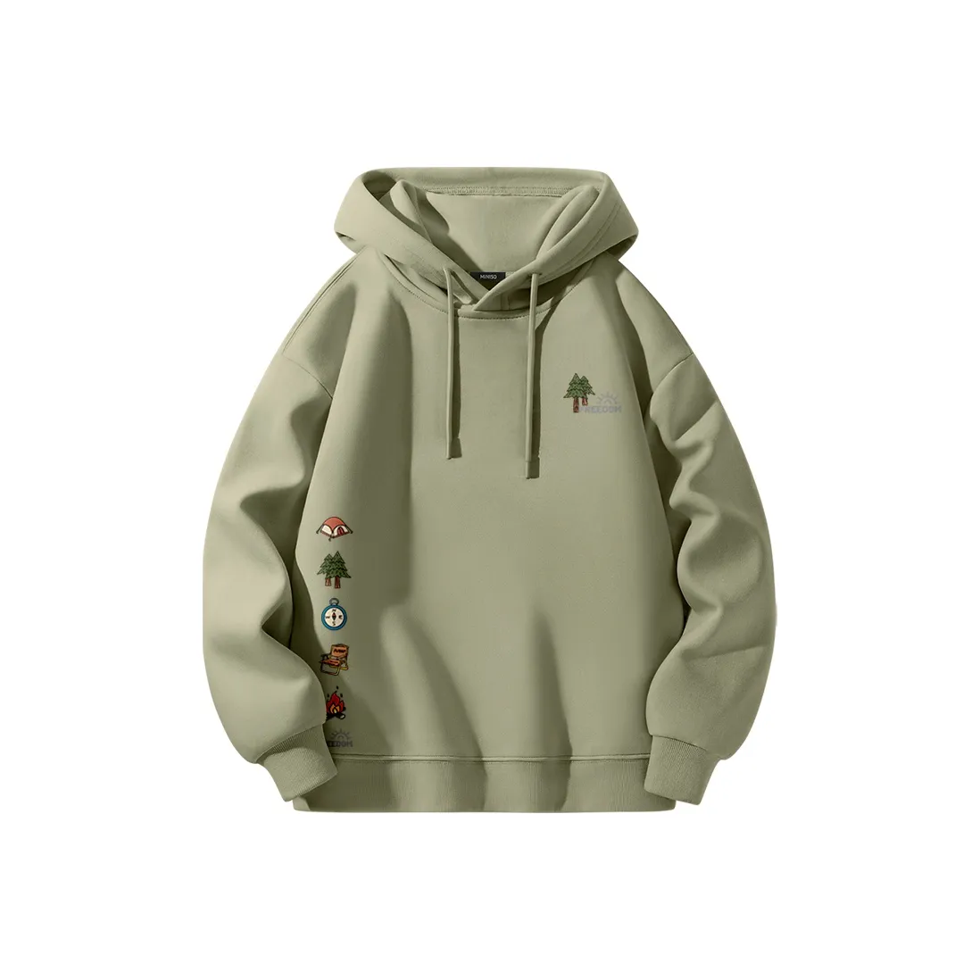 Miniso Осенний и Зимний Свитшот Унисекс