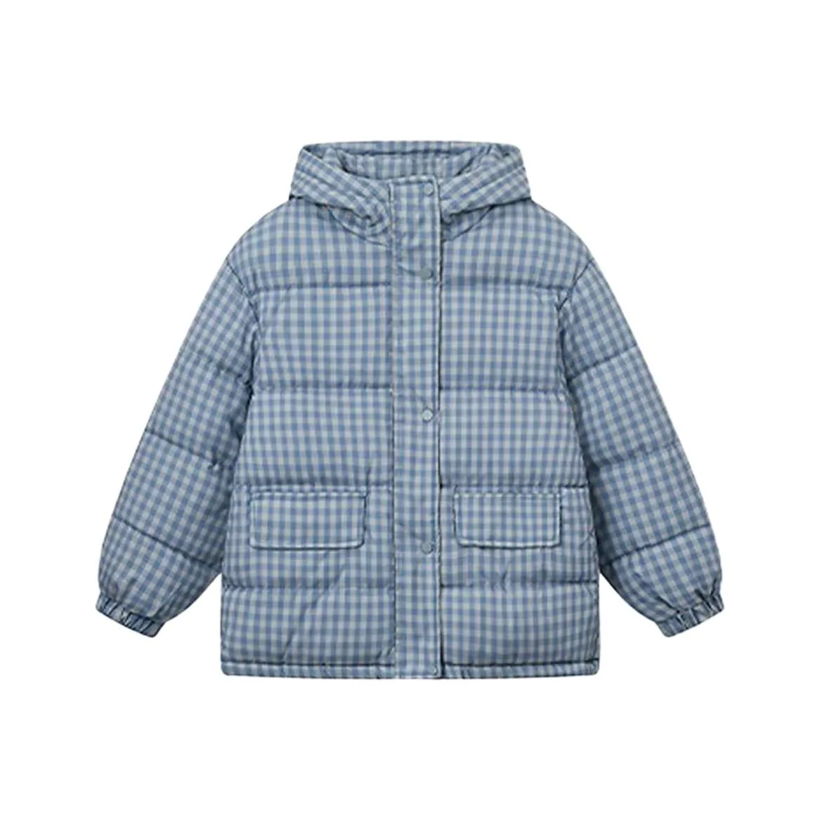 FTTHR Синий Клетка Унисекс Пуховики