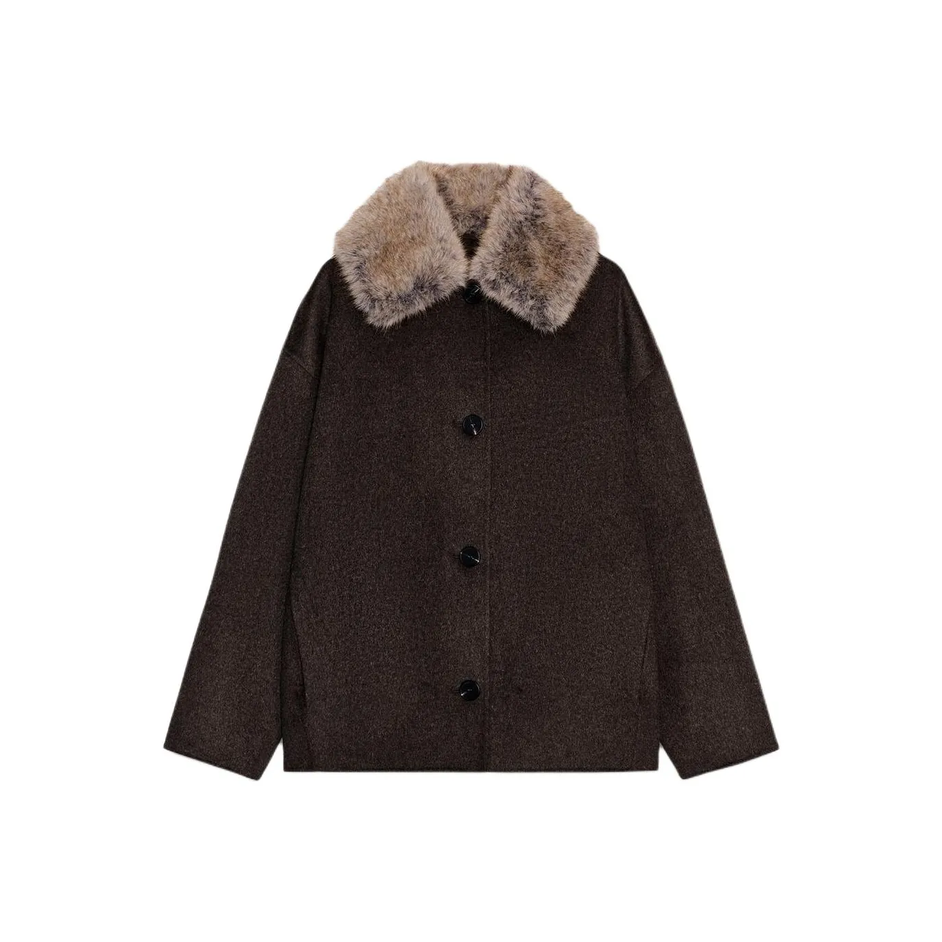 ZARA Collaboration Темный Хаки Женское Пальто