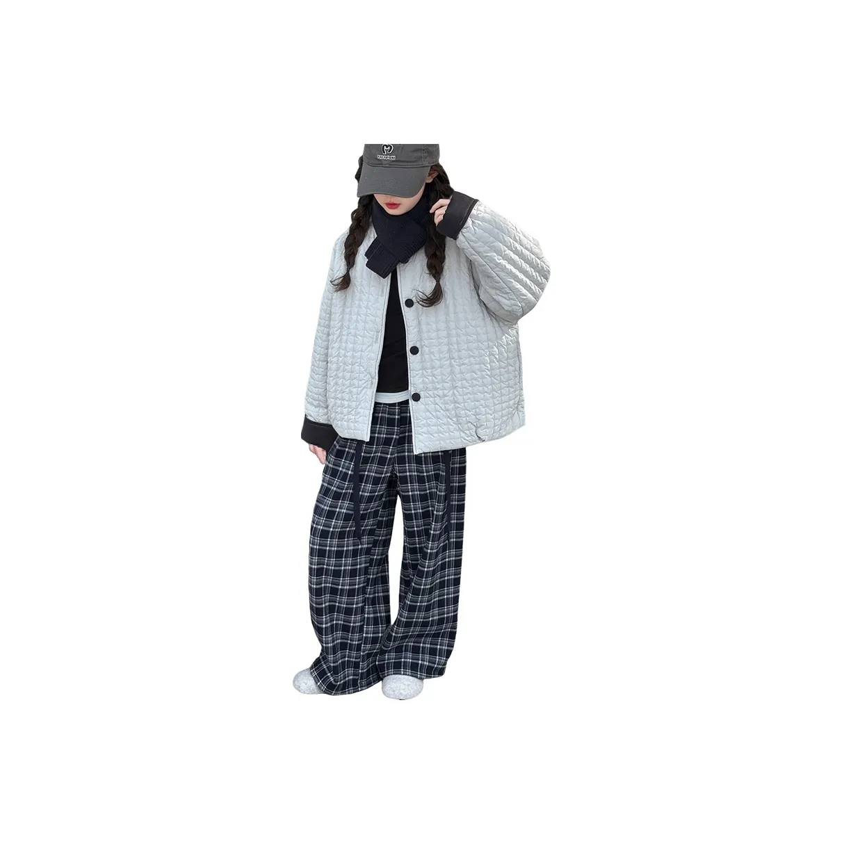 Rindu Повседневная спортивная одежда Осенний Корейский стиль Серый Детский