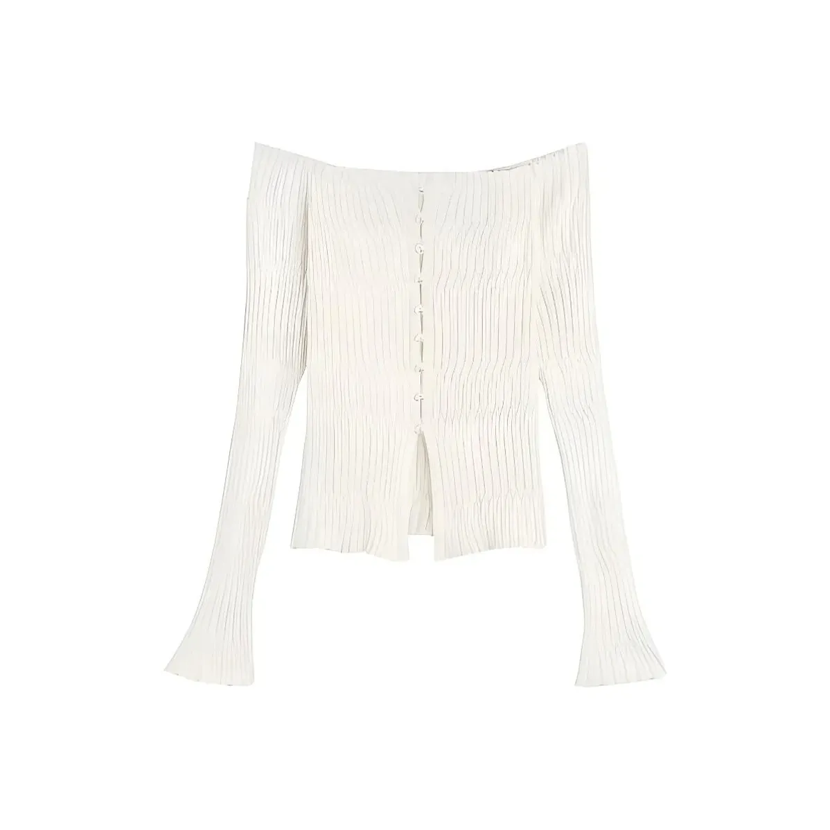 AINUOERMY Белый топ Женский трикотаж