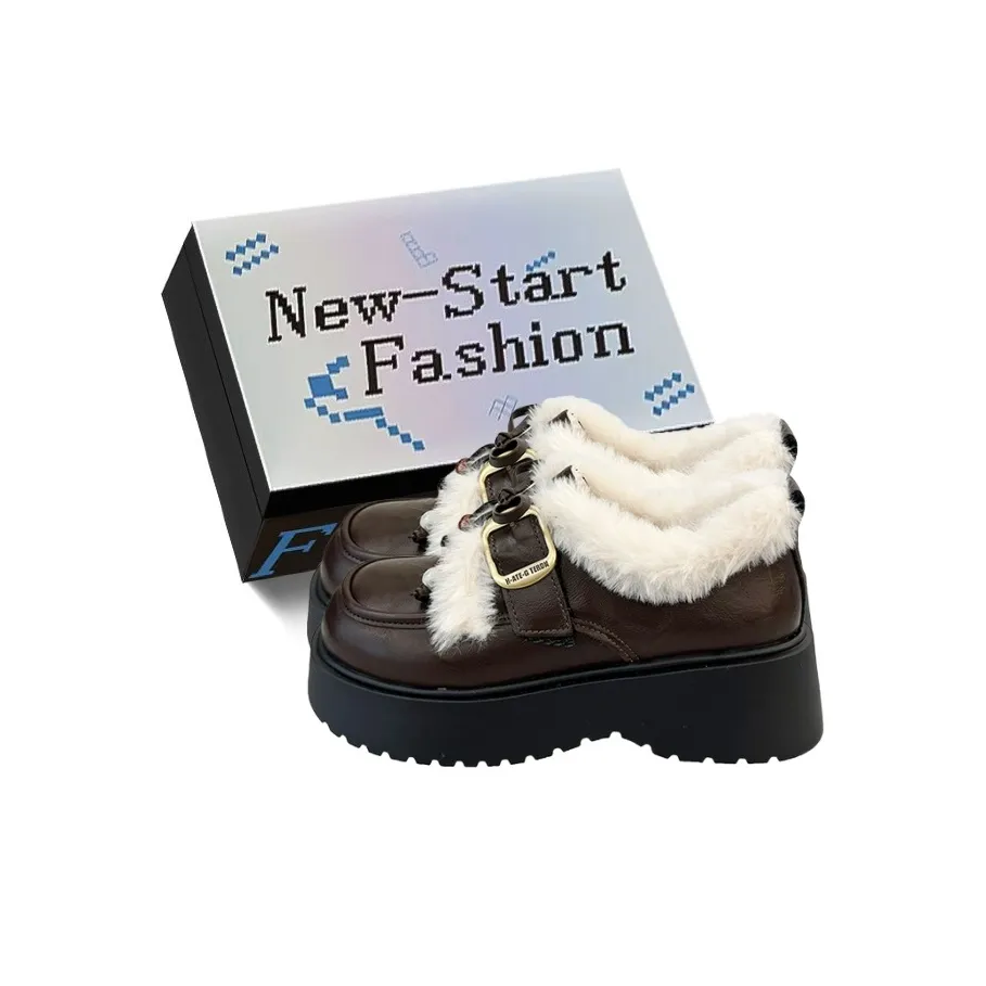 DINGGU Повседневные кожаные туфли для женщин