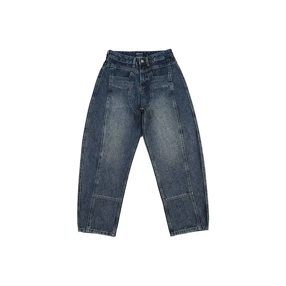 PLQV Темно-синий Синий Мужские Джинсы